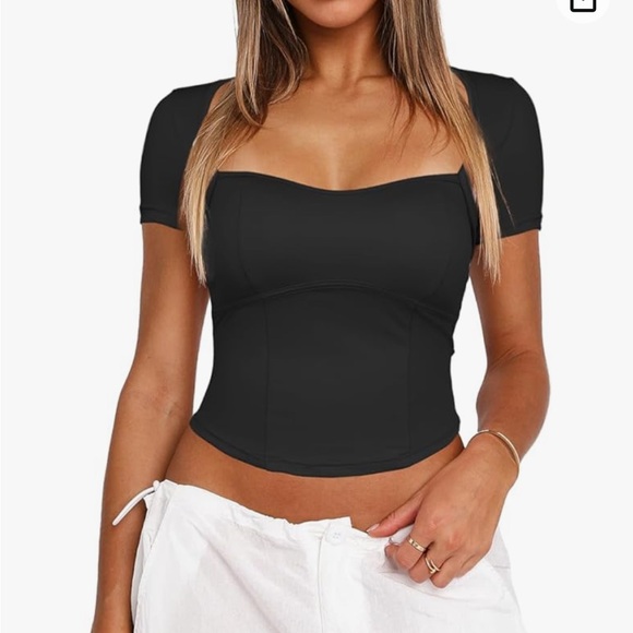 Darong Sweetheart Neckline Crop Top - Picture 2 of 2